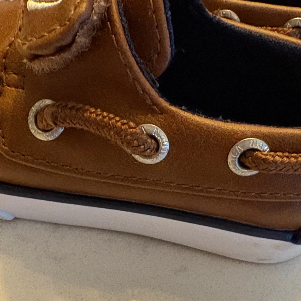 Nautica Tan Kids Moccasins